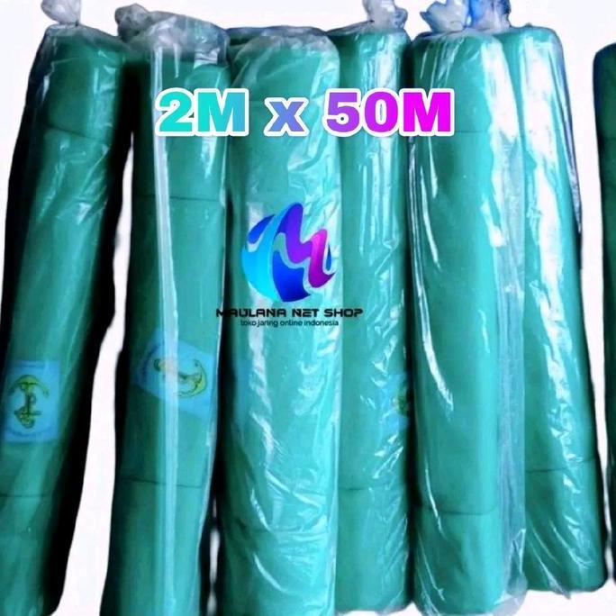 PREMIUM Jaring Proyek Polynet Warna Hijau 2mx50m Bahan Polyethylene Tahan Lama & Cuaca Ekstrem untuk
