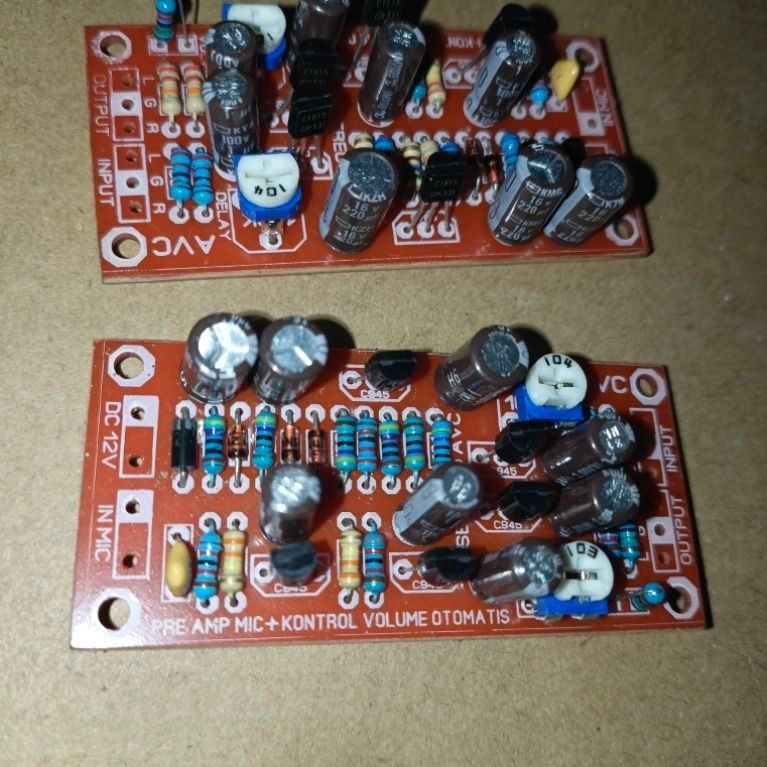 Pre Amp Mic Kontrol Volume Otomatis AVC DC 12V Modul Penguat Audio