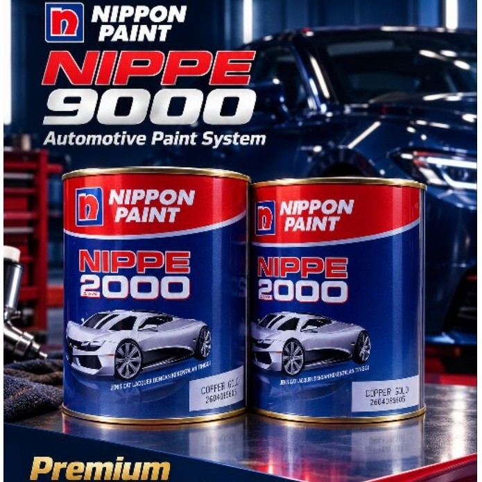 Nippon Paint NIPPE 2000 Cat Otomotif Premium warna Copper Gold