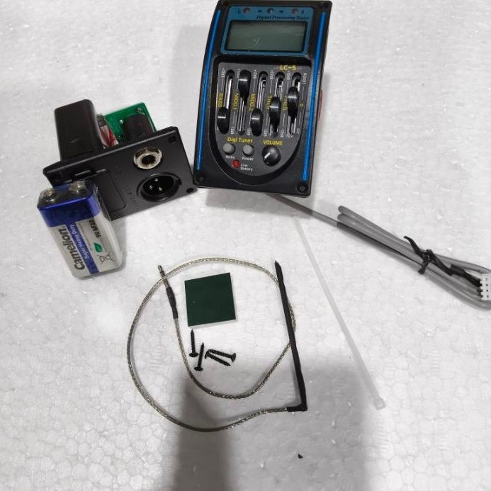 Equlizer Musik Preamp Gitar Akustik LC-5 Full Set