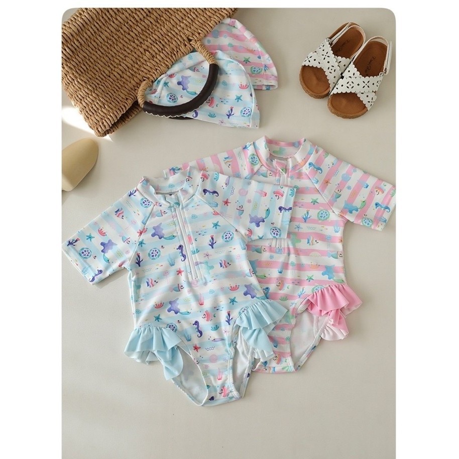Baju Renang UPF50+ Anak Perempuan