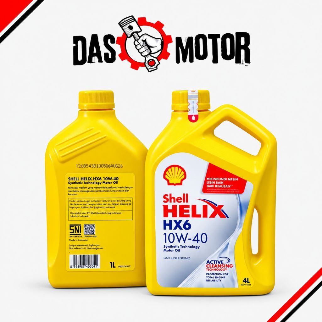 Oli mobil shell helix hx6 10w-40 1liter 100% ORI