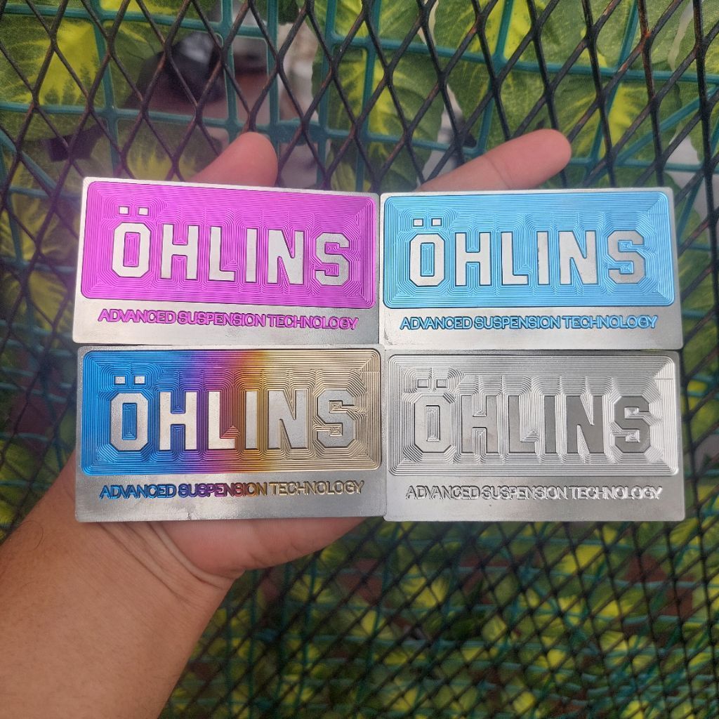 Emblem Hugger OHLINS Titanium Vietnam Untuk Honda Vario Original vietnam