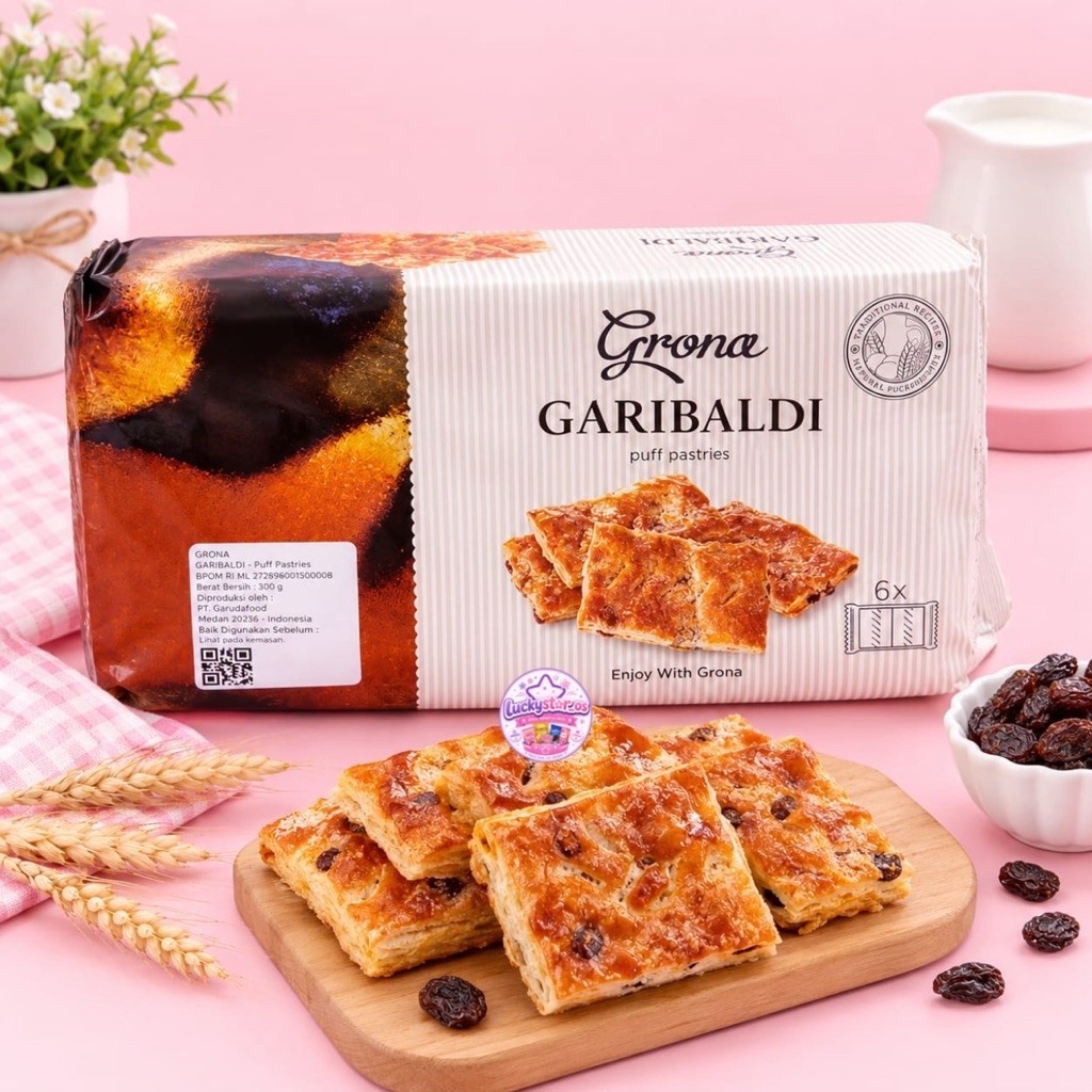 PROMO GRONA GARIBALDI PUFF PASTRIES 354GR PAI PASTRY ISI KISMIS