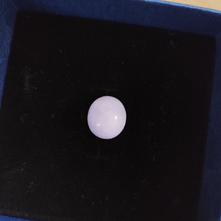 Natural Stone Jadeite Lavender Batu Cincin Liontin Giok Burma
