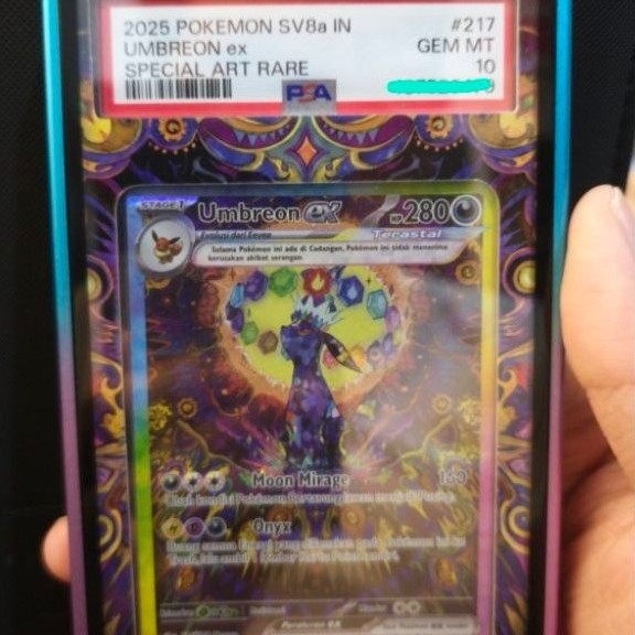 Umbreon Ex SAR #217 Indonesia PSA 10