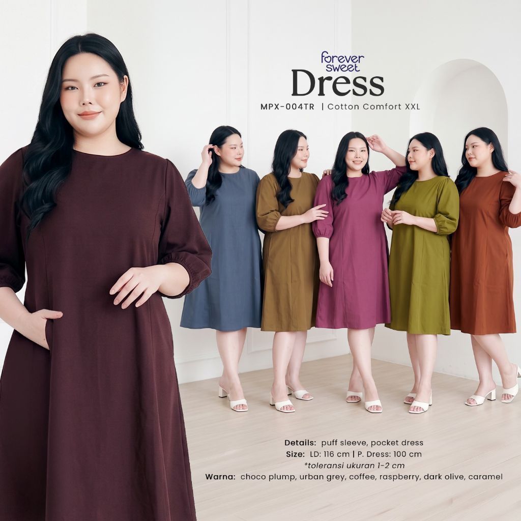 Forever Sweet - Dress Mini Cotton Comfort XXL - MPX - 004TR - Dress Forever Sweet XXL