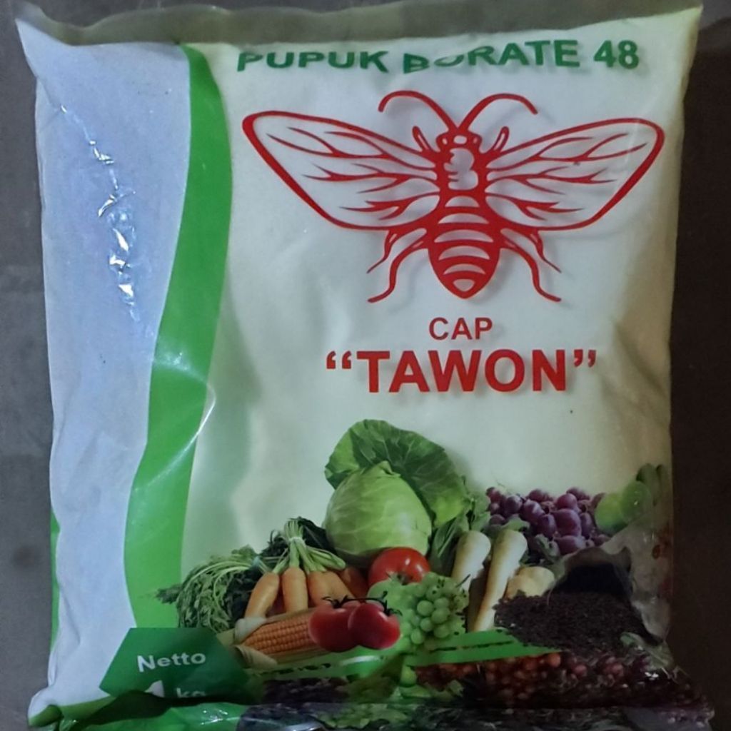 (1kg) Pupuk BORATE 48 TAWON boron Pencegah Kerdil Tanaman