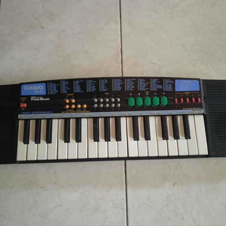 keyboard casio sa 21 bekas normal piano drumband