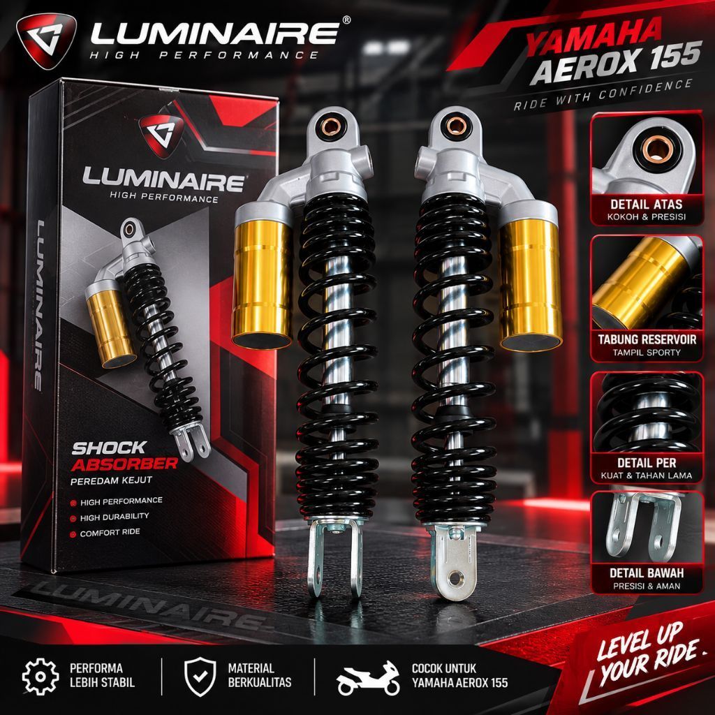 SHOCK BELAKANG YAMAHA AEROX 155 SHOCK TABUNG AEROX SHOCK AEROX 155 SHOCK BELAKANG AEROX SHOCK BREAKE