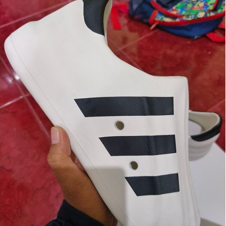 Sepatu Pria Adifoam Superstar Original 100% Size 44 Kondisi Second Pemakaian Minus