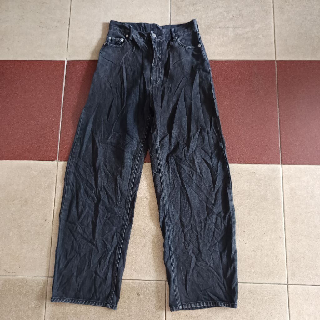 celana denim baggy barrel GRL