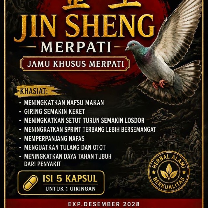 Jin sheng kapsul merpati untuk merpati giring