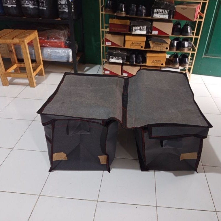 Size XL bahan kodoray / karpet Tas obrok along along saddle tas kurir tas sepeda motor tas kereta an