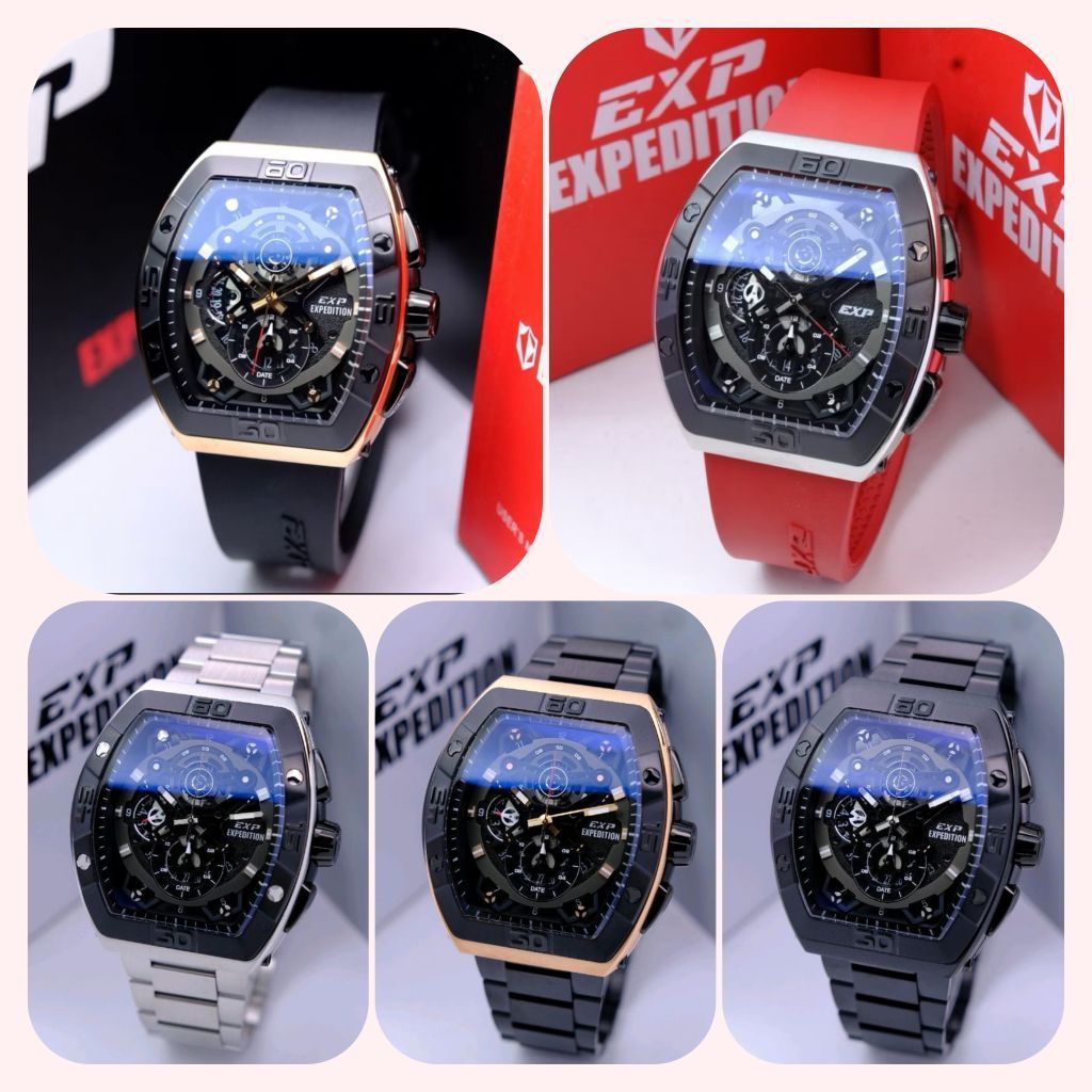 Expedition E 6800 / EXP 6800 / E6800/ E 6800  Rubber / Rantai  jam tangan  Original