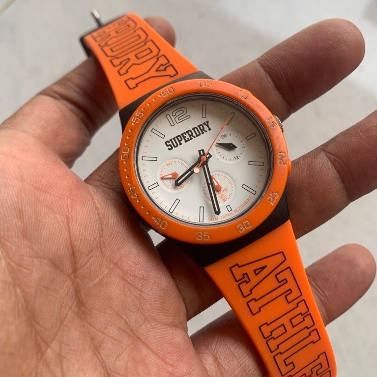 SUPERDRY urban athletics kronograf jam tangan pria original preloved/second/bekas