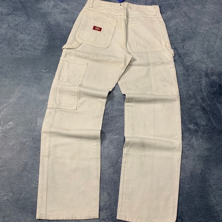 D*CKIES CARPENTER PANTS White