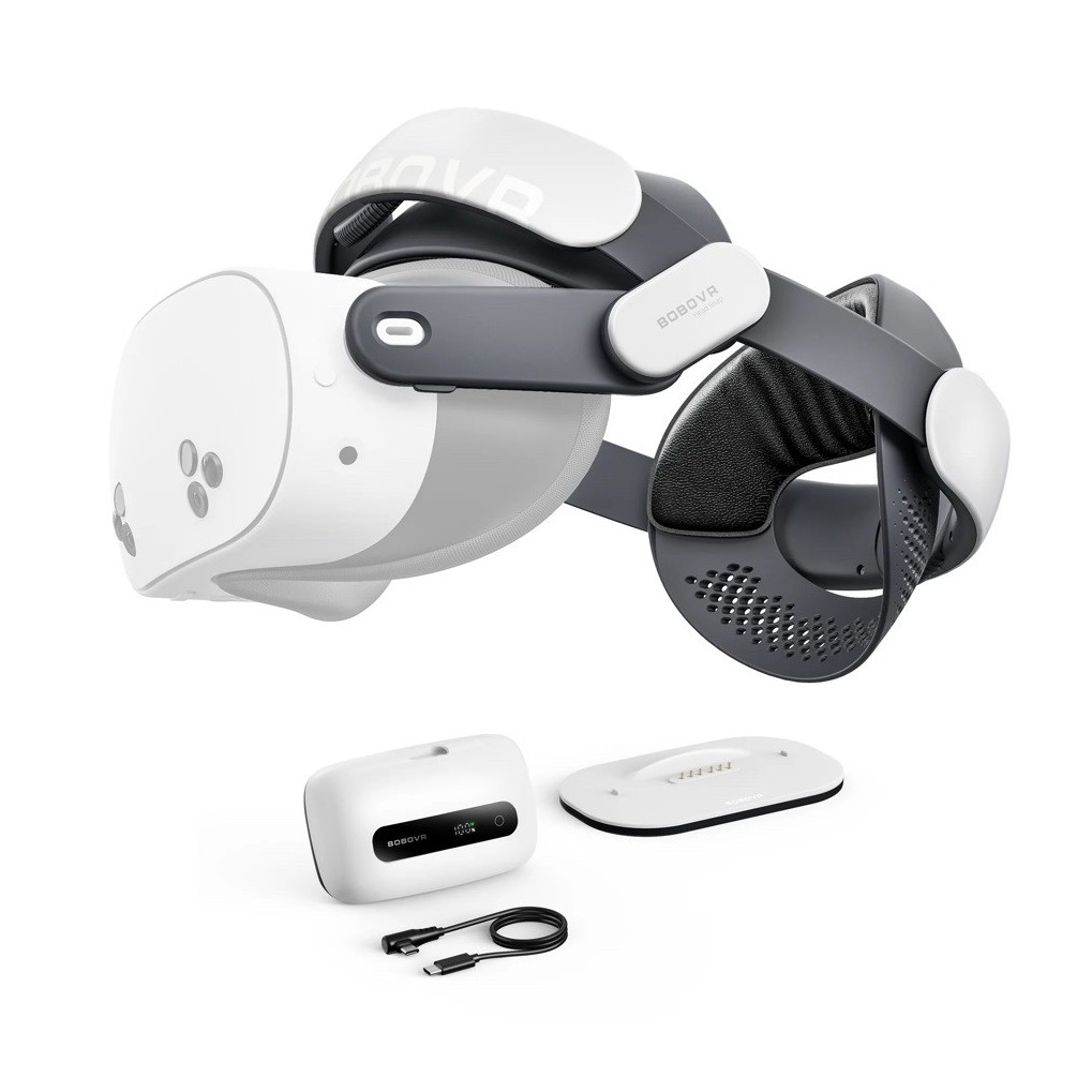 BOBOVR M3 Pro Plus Upgrade Version With Battery 6500mAh include Docking Charge Battery Headstrap For