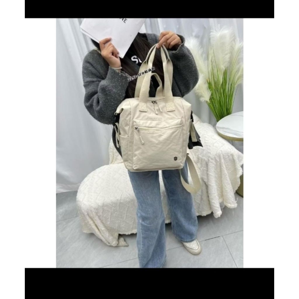 Tas Ransel Jinjing Wanita Chibao CB 2252-SF Putih Susu - Putih Susu, Cb 2252-Sf