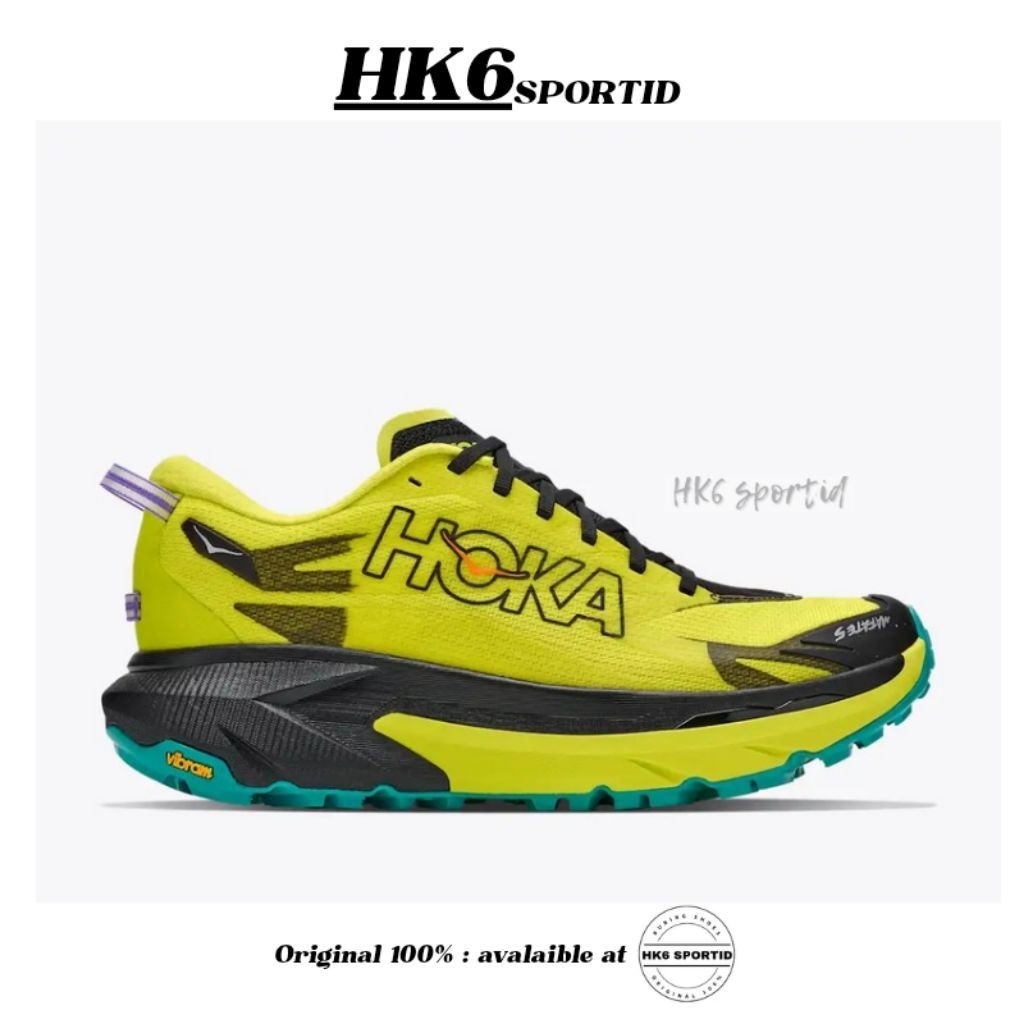 Hoka Mafate 5 Men's Trail Running Shoes - Black / Hoka Citrus