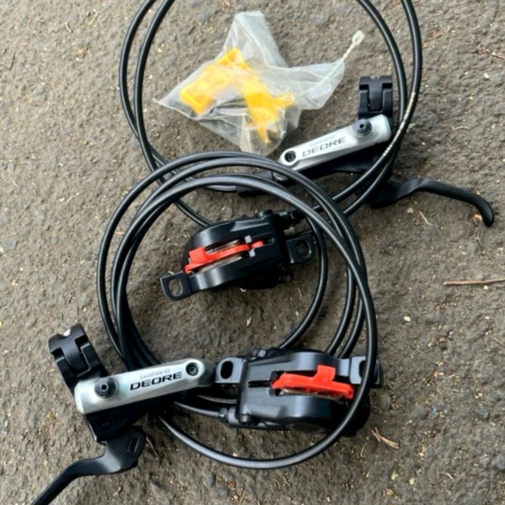 NOS New Old Stock Brakeset Rem Sepeda Shimano Deore BR-M615 Favorit Badak Rare Langka