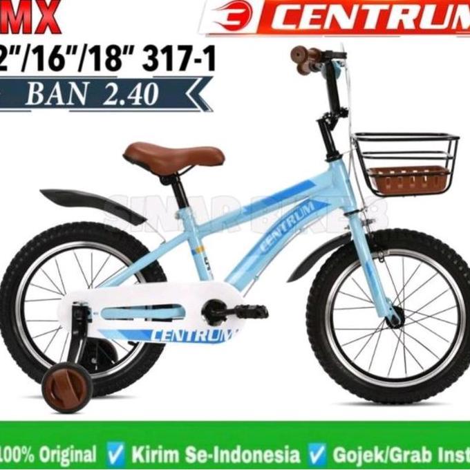 Promo Sepeda Anak BMX Centrum 16Inch 317 depan keranjang Diskon