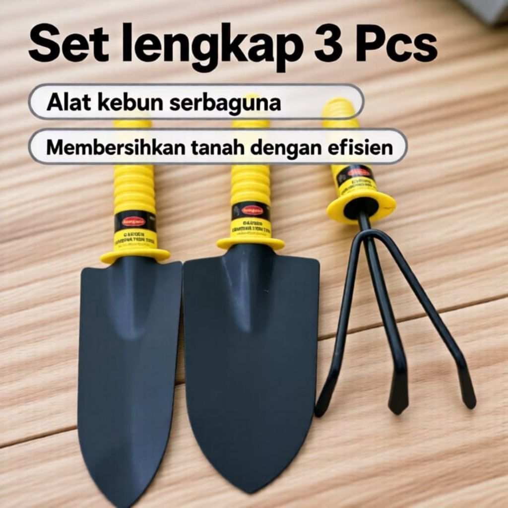 Alat Berkebun Taman Garden Tool Set 3 Pcs Tanaman Pertanian / Garden Set