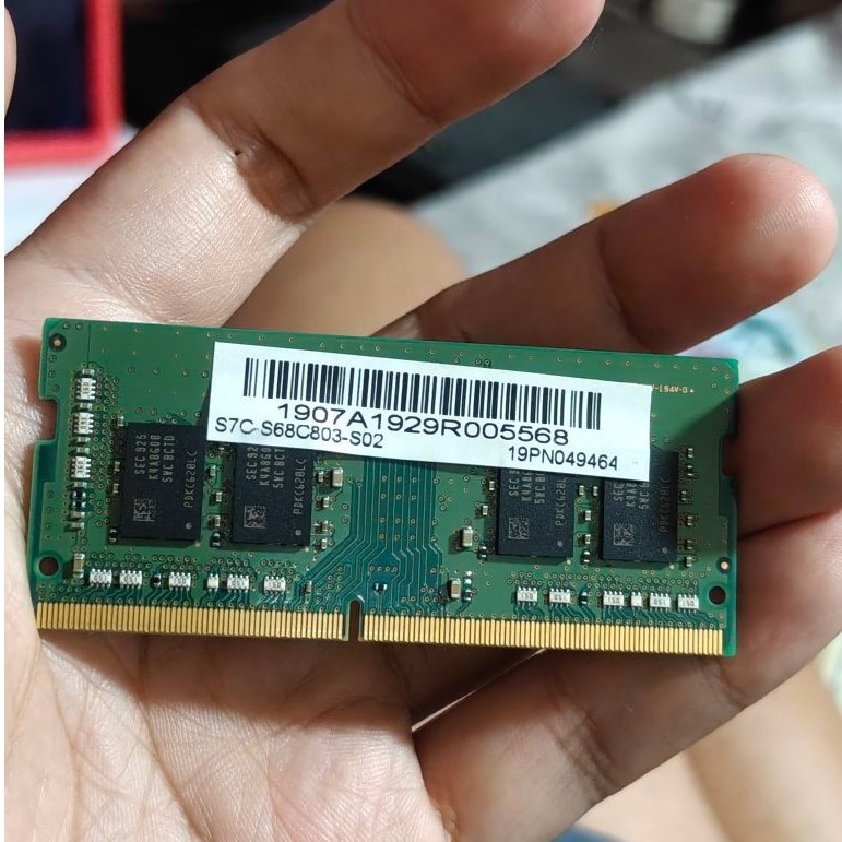 Ram SODIMM Samsung DDR4 8GB 2666 V 1Rx8 Bekas Copotan Laptop