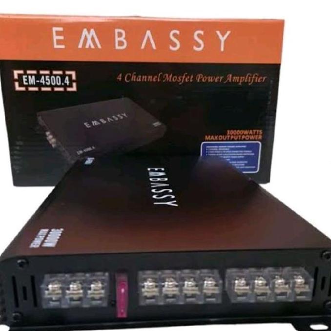 Power amplifier Embassy EM 4500.4 power Embassy 30000 watt