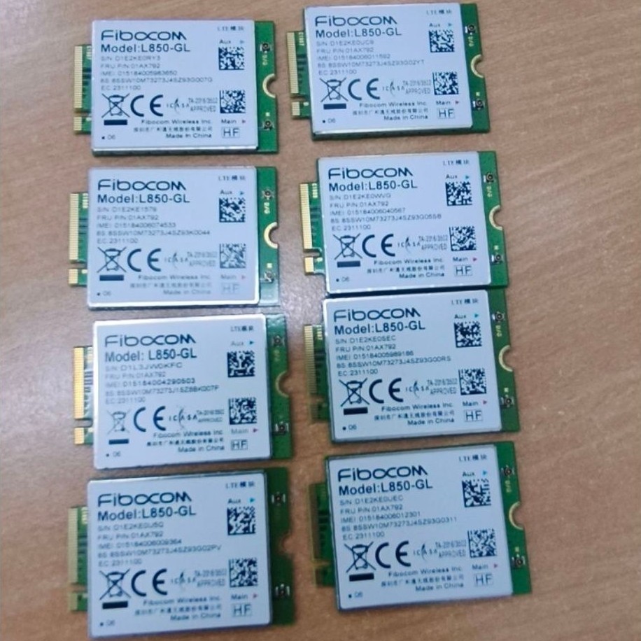 Modul modem WWAN fibocom model: L850-GL 4G LTE || support untuk Lenovo Thinkpad