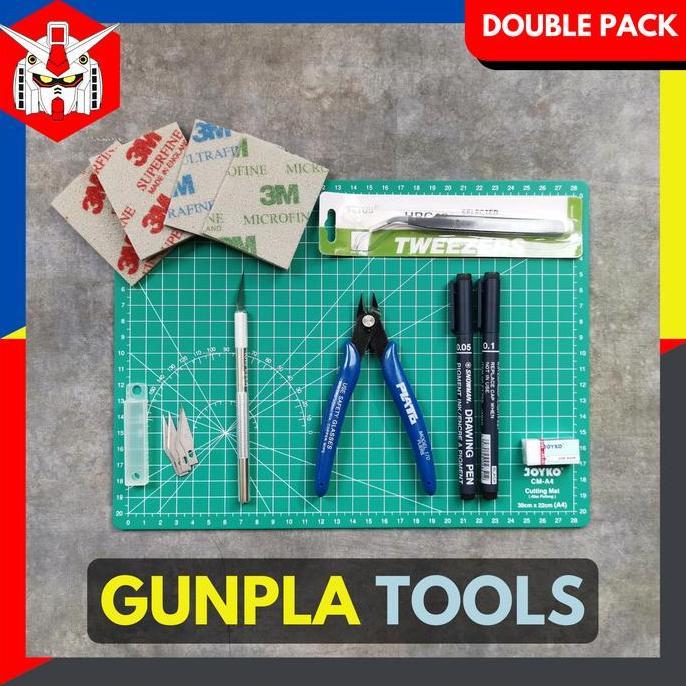 gundam Tools Set Gundam Gunpla - Tool Kit Rakit Gundam (Double Pack)