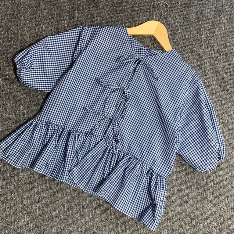Gia blouse lengan pendek / rompi lengan pendek balon / double.i