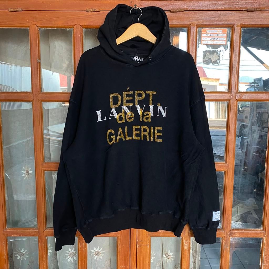 Gallery Dept. Dept de la Galerie x Lanvin Black Hoodie (XL)