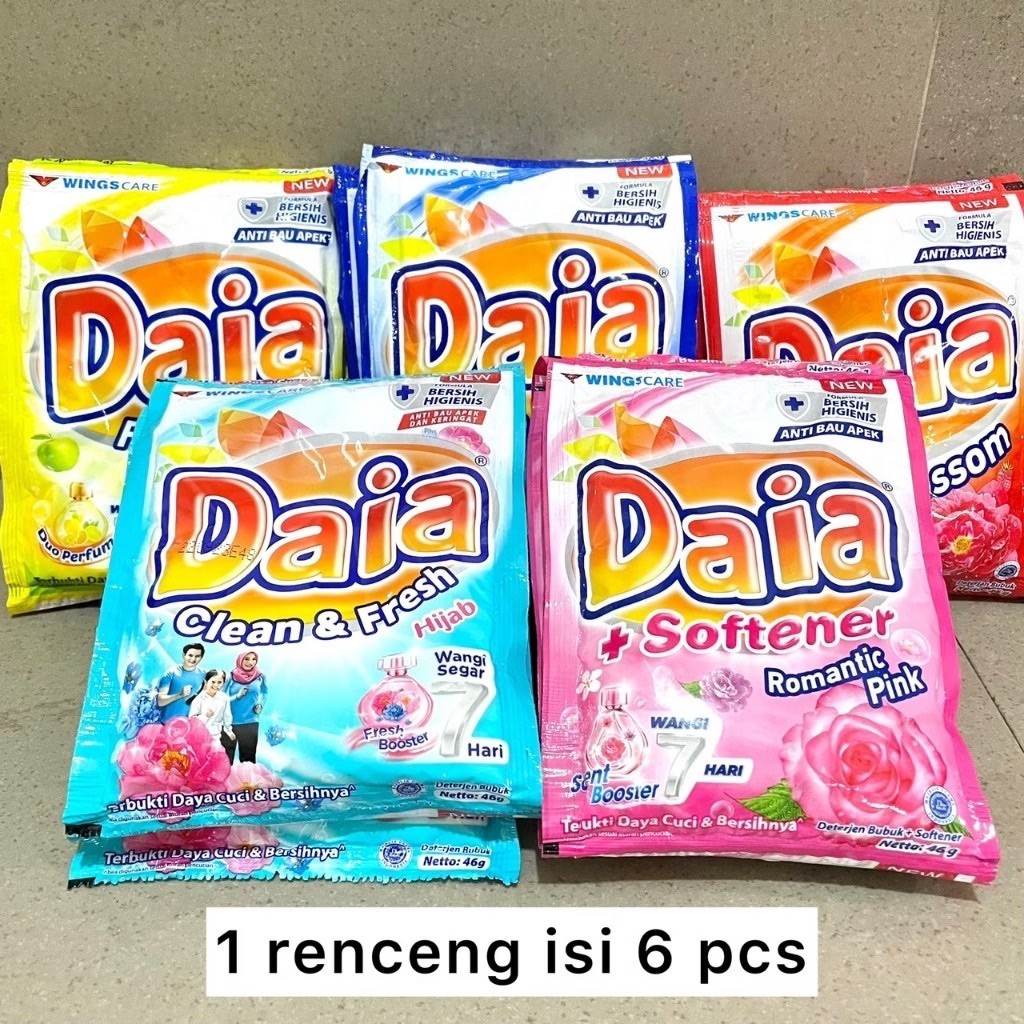 Daia Detergent Sachet 46gx6pcs