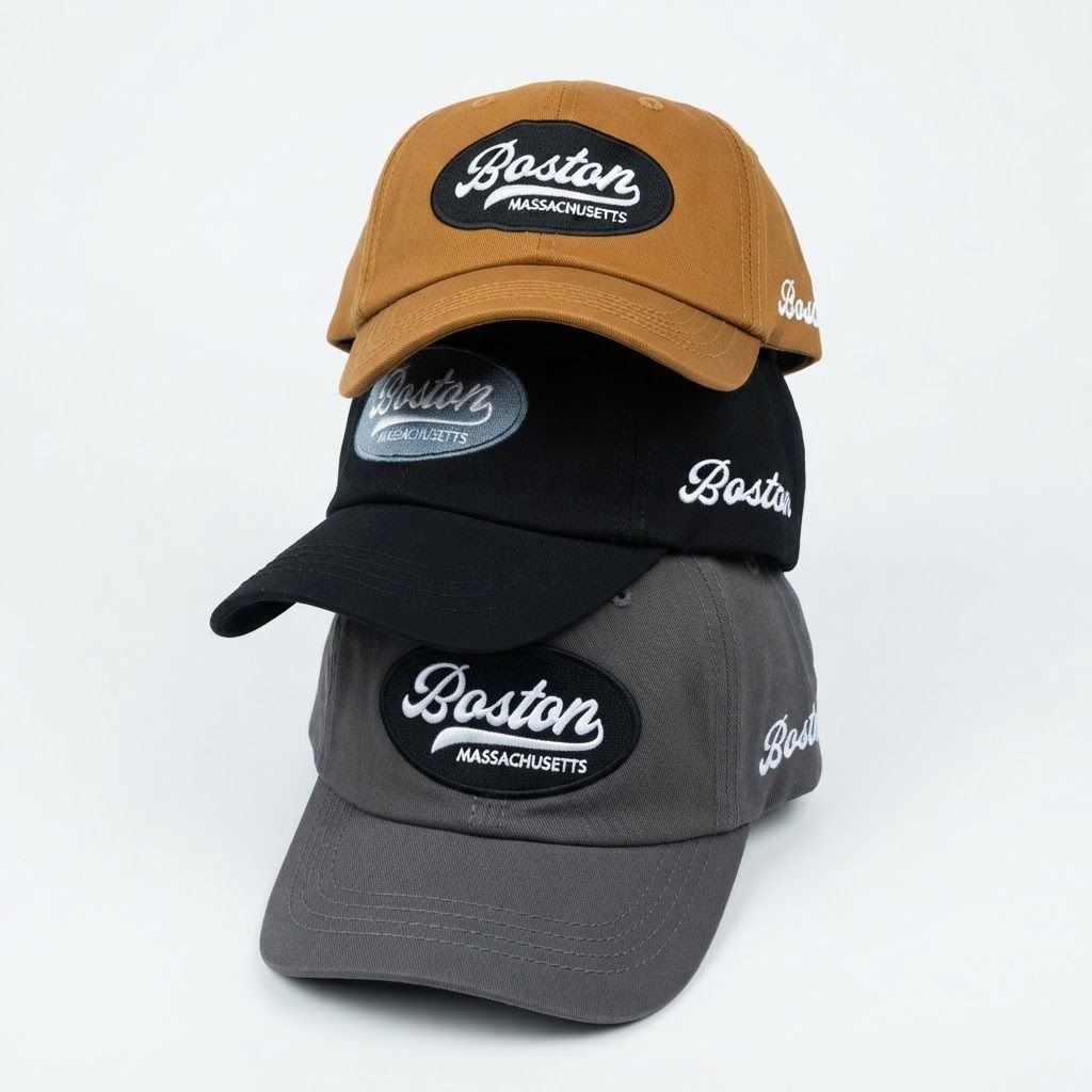 TOPI BASEBALL CAPS VISOR PENDEK | TOPI BASEBALL CAPS PREMIUM VIRAL (BOSTON)