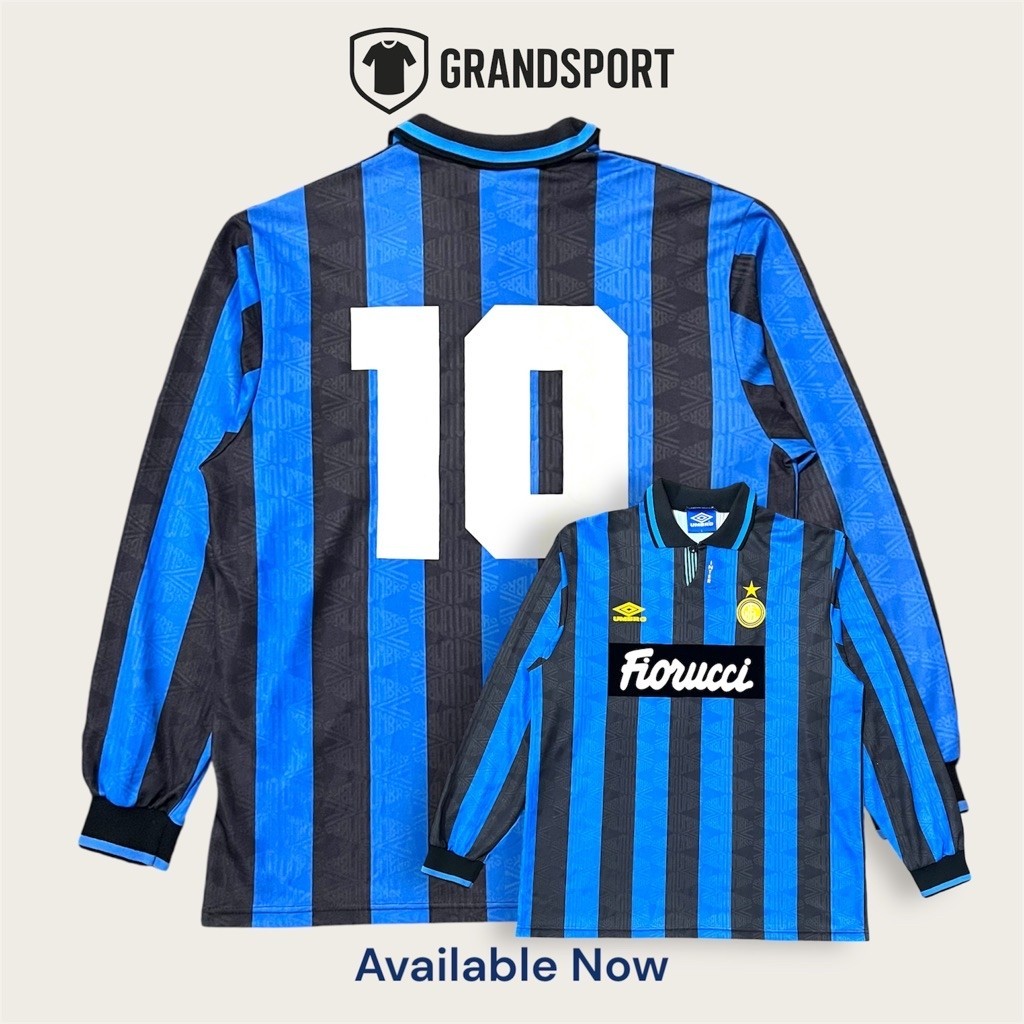 Original Jersey Inter Milan 1992 Home Long Sleeve Jaspo