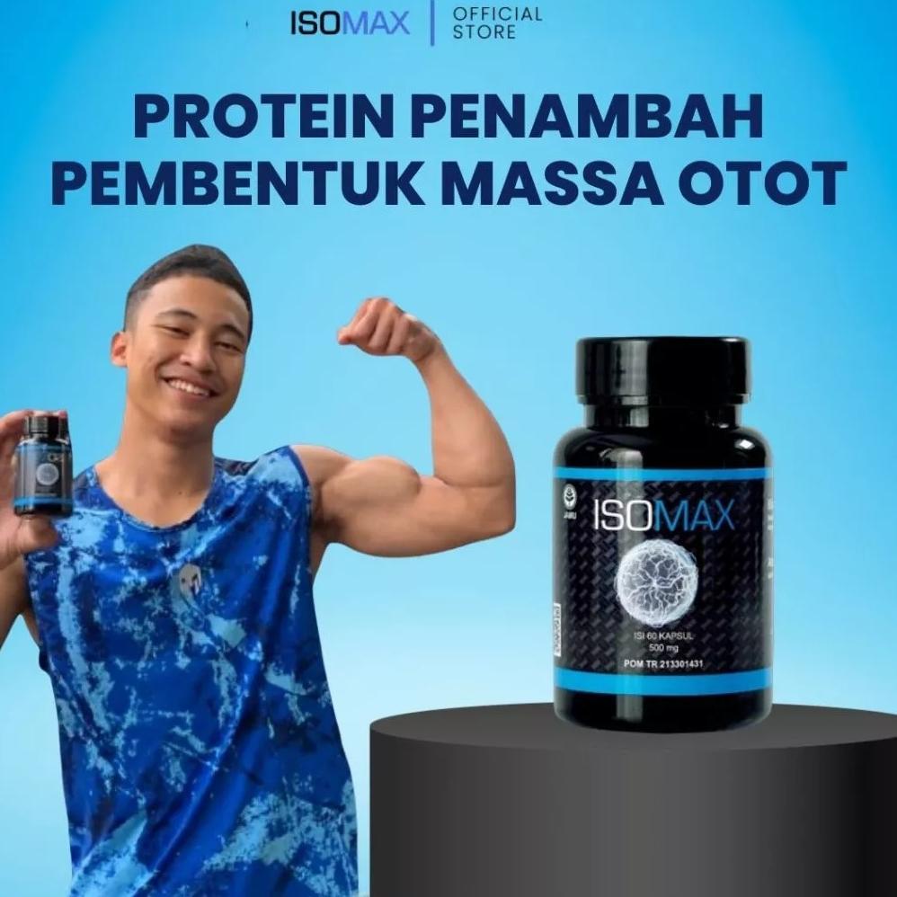 ISOMAX Protein Penambah Pembentuk Massa Otot Suplemen Gym Stamina Olahraga Diskon