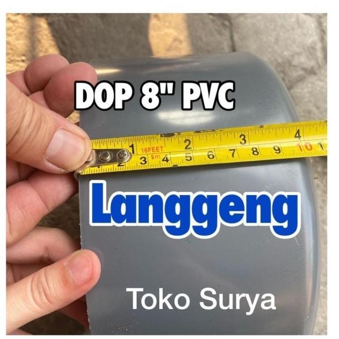 Dop Pipa 8 Inci Tutup Pipa Pvc 8" / Dop Polos Pralon 8 Inch
