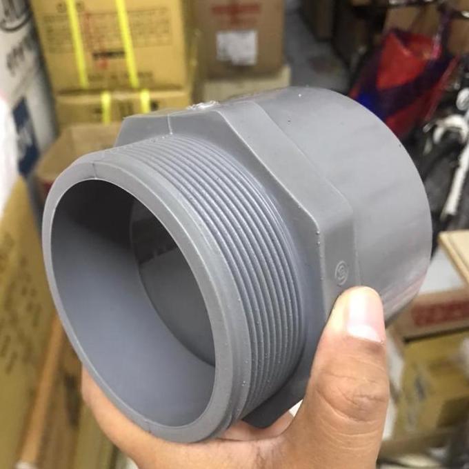 Sok Drat Luar Valve Socket Sock Sdl 4" Inch Aw Maspion Pvc