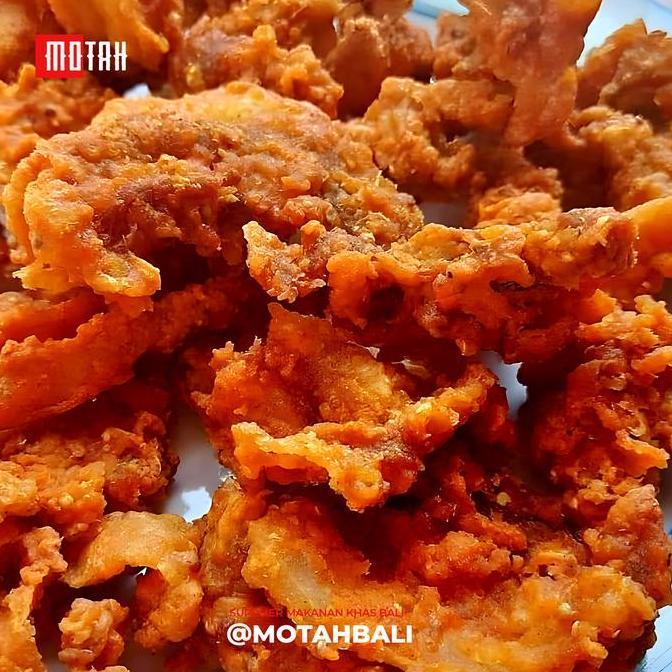 BABI MERAH Crispy 300gr & 100gr / Cemilan Lemak Babi Goreng Bali / Kerupuk Babi Goreng Renyah / Babi