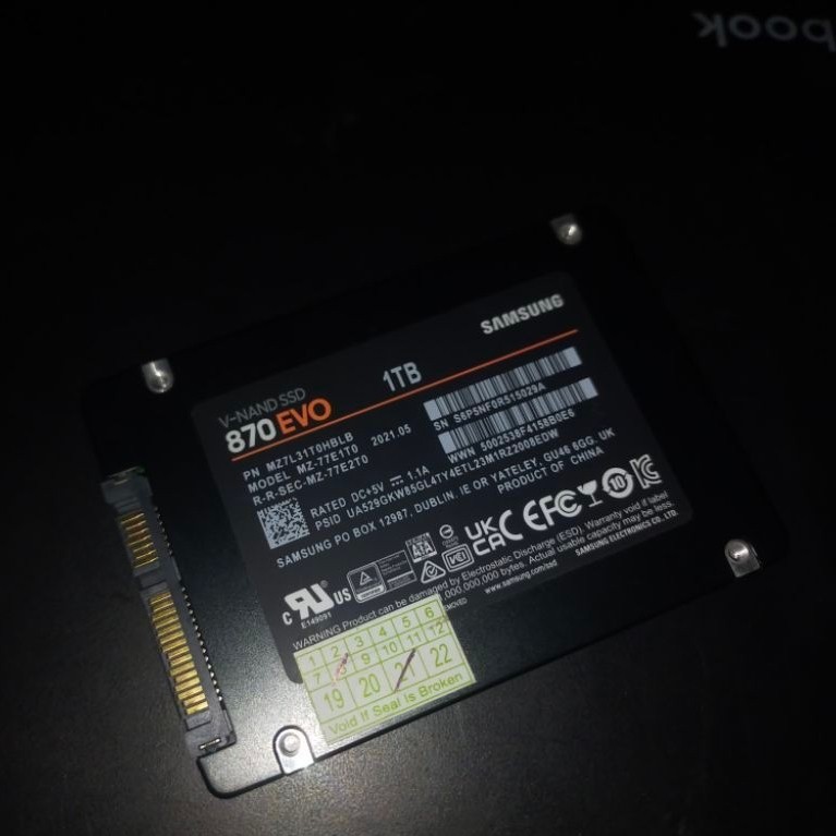 SSD SAMSUNG EVO 870 1 TB SECOND