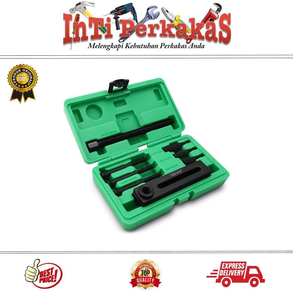 TEKIRO PULLEY HOLDER HEAVY DUTY ADJUSTING CRANK TOOL SET 8 PCS / TREKER RUMAH MESIN MOTOR SET / ALAT