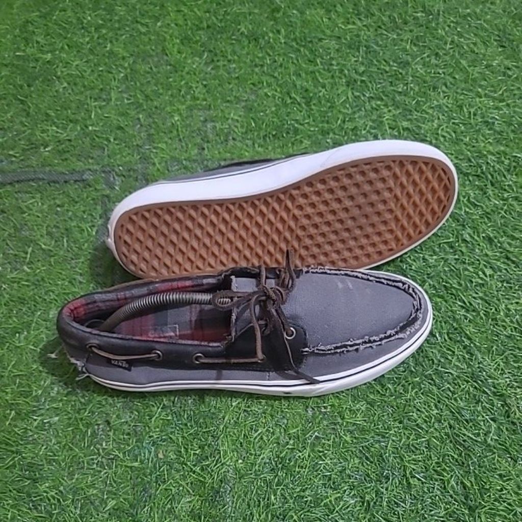SEPATU SNEAKERS PRIA WANITA VANS ZAPATO DEL BASCO BLACK WHITE