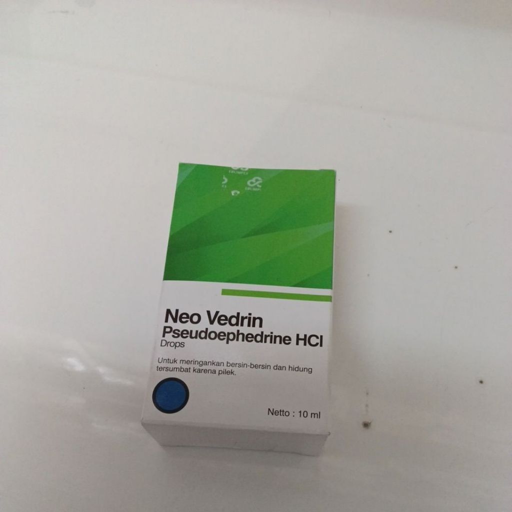 Neo Vedrin Pseudoephedrine HCl Tetes 10 ml untuk pilek