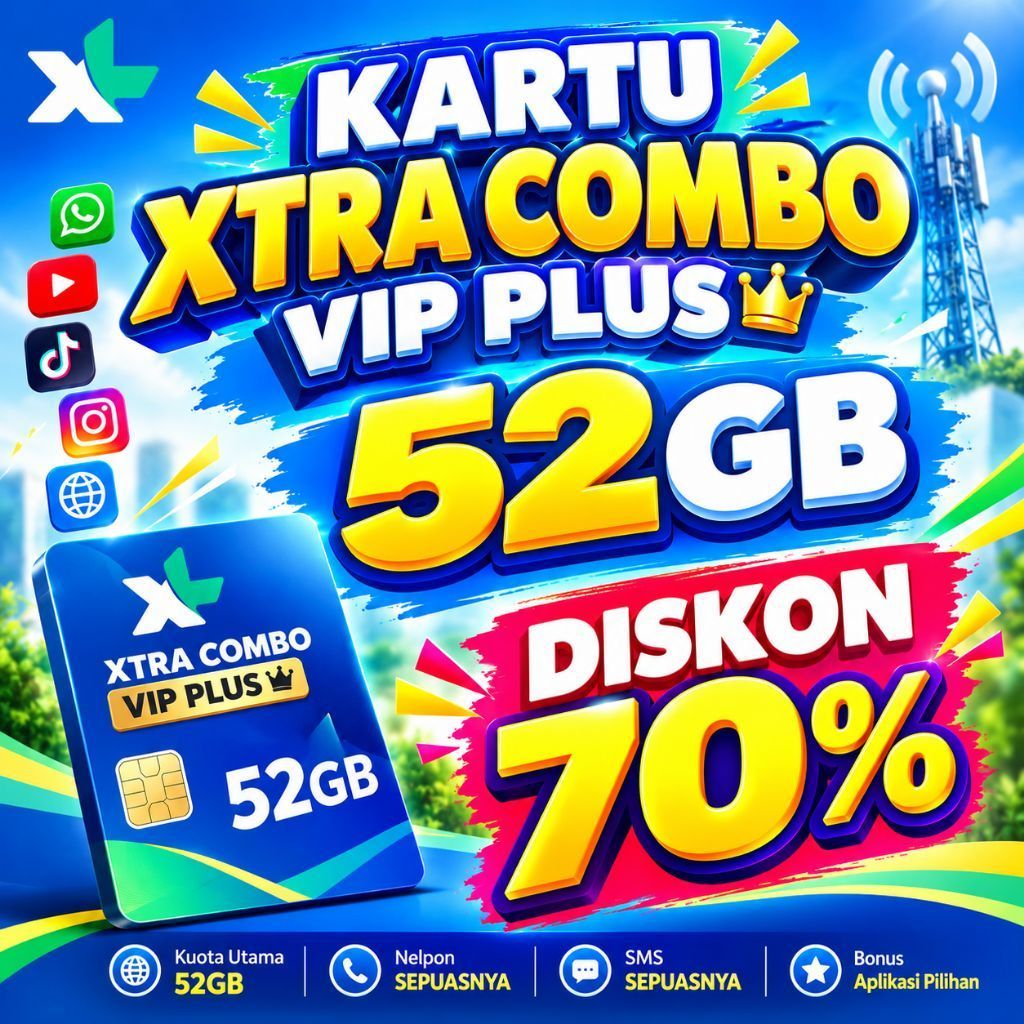 Kartu xtra combo vip disk 70%
