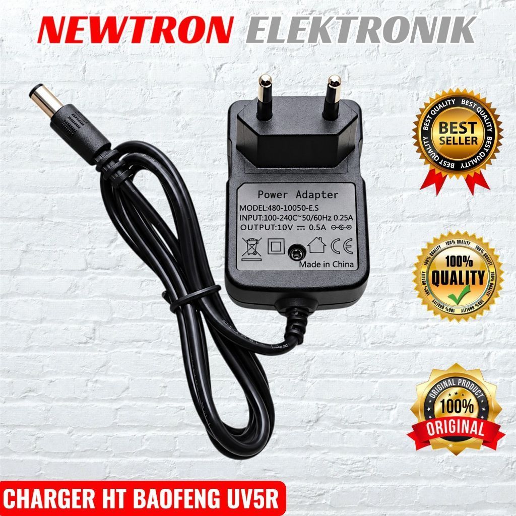 Adaptor Charger HT Baofeng UV5R UV82 Compatible VERTEC VT-5R VT-82 Pofung BJH Comteck Toriphone MERO