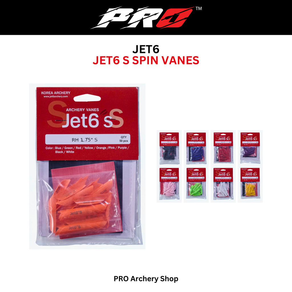 JET6 S SPIN VANES JET6 S SPIN WING VANE JET6 KSL SAYAP VANES ARROW PANAHAN ANAK PANAH RECURVE