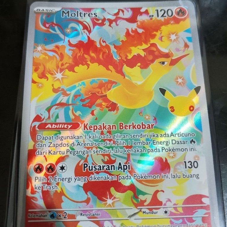 Pokemon Moltres AR 30th annivesary ind