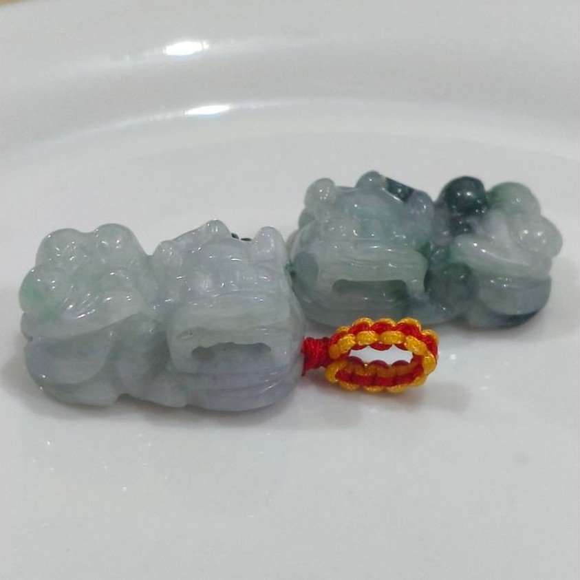 LIONTIN /SPACER GIOK PIXIU/ BURMA JADE PIXIU