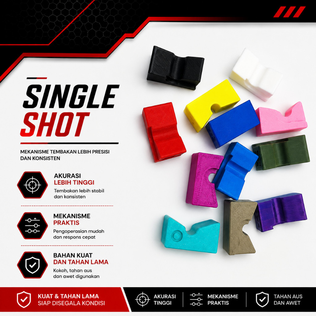 Single Shoot PCP Geser CNC Murah Presisi Bahan filamen Warna